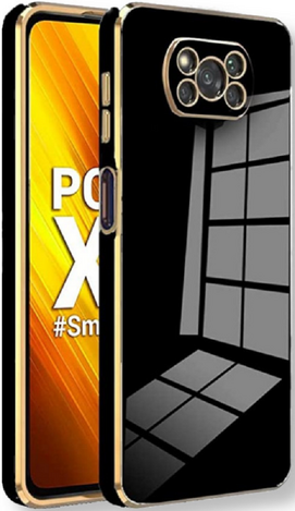 Bodycell Gold Plated - Silicone Case Xiaomi Poco X3 / X3 Pro / X3 NFC - Black