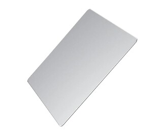 Metal mouse pad CT-MP24-AS, 246x202x2mm, aluminum, silver/black