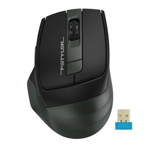 A4TECH Wireless Mouse Fstyler FG35, 2x Bluetooth & 2.4GHz, Black