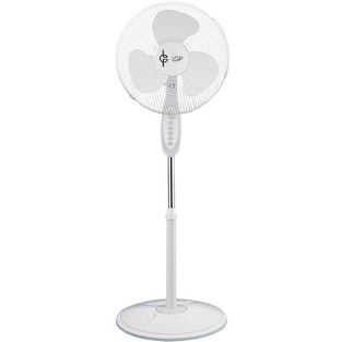 LGP ROUND BASE STAND FAN 16' 40CM 45W WHITE LAM113560