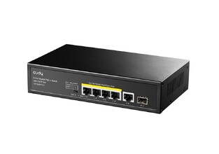 CUDY PoE+ switch GS1005PTS1, 5-port PoE+, 1x SFP, 120W, V1.0