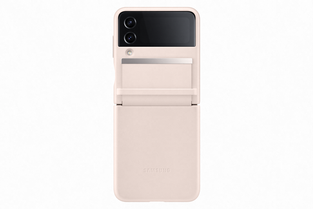 Samsung Leather Flap Cover Galaxy Z Flip4 Peach