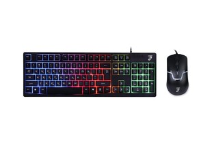 ROAR keyboard & mouse set RR-0004, wired, 1600DPI, RGB, black