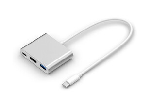 POWERTECH αντάπτορας USB-C σε USB 3.0USB-CHDMI CAB-UC004, ασημί