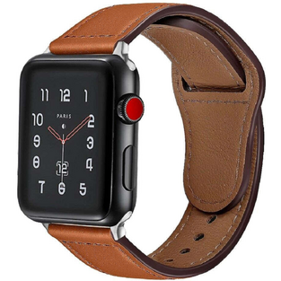 Alogy Leather Band - Eco Leather Strap - Apple Watch Ultra/SE/8/7/6/5/4 (49/45/44mm) - Brown