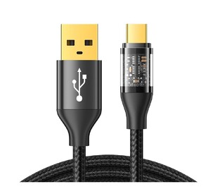 JOYROOM cable USB to USB-C S-UC027A12, 3A, 1.2m, black