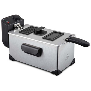 LIFE Friteza 3L, 2200W stainless steel fryer.