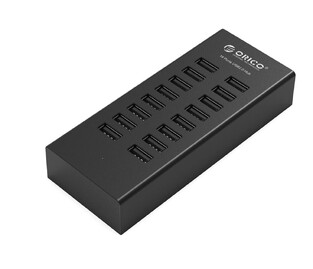 ORICO USB hub H1613-U2-123A-BK, 16x USB, μαύρο