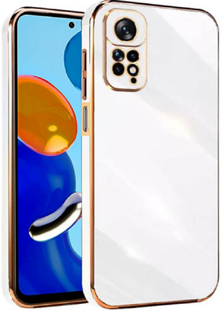 Bodycell Gold Plated - Silicone Case Xiaomi Redmi Note 11 4G / Redmi Note 11S - White