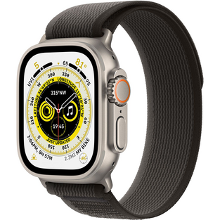 Apple Watch Ultra GPS + Cellular 49mm Titanium Case with Black/Gray Trail Loop S/M