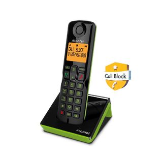 ALCATEL S280 EWE WIRELESS PHONE WITH OPEN LISTENING BLACK/GREEN GR