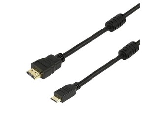 POWERTECH καλώδιο HDMI σε HDMI Mini CAB-H013, με Ethernet, 5m, μαύρο