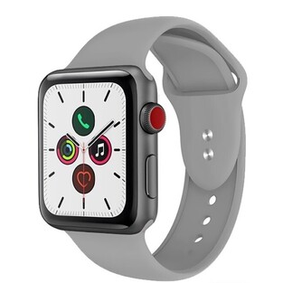 Crong Liquid Λουράκι Premium Σιλικόνης Apple Watch Ultra/SE/8/7/6/5/4 (49/45/44mm) - Grey