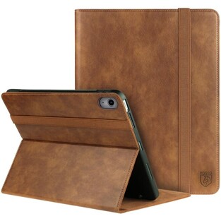 Rosso Element PU Case for Apple iPad 10th Gen. 2022 10.9" with Apple Pencil Holder - Brown