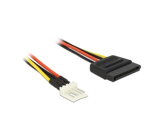 DELOCK power cable 4pin floppy to SATA 83918, 0.15m