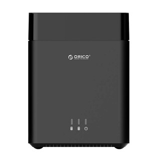 ORICO εξωτερική θήκη για 2x 3.5" HDD DS200U3, USB 3.0, έως 20TB, μαύρη