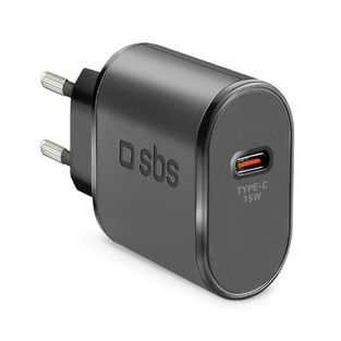 SBS TRAVEL CHARGER 2 PORTS 2.1A PD 45W black