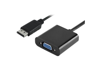 POWERTECH αντάπτορας DisplayPort σε VGA PTH-028, 1920x1200p, μαύρο