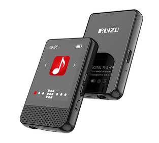 RUIZU MP3 player M16 με οθόνη αφής 1.8", 16GB, BT, ελληνικό μενού, μαύρο