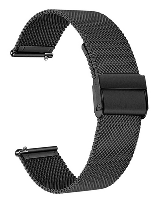 Watch strap BAND-012-BK, 20mm, metal, black