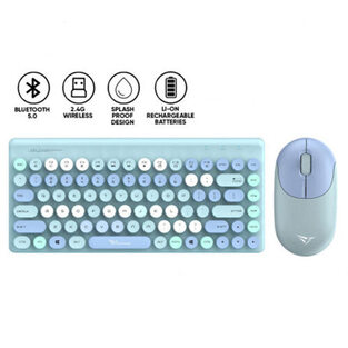 ALCATROZ 2.4G WIRELESS MOUSE & KEYBOARD JELLYBEAN A3000 AQUA