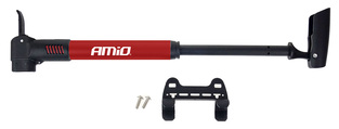 AMIO aluminum bike pump PU01, 28cm, red