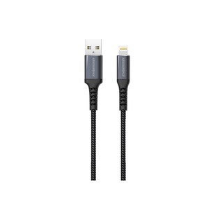 ROCKROSE cable USB to Lightning Powerline AL, 2.4A 12W, 1m, black-blue