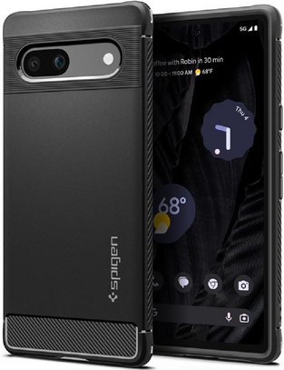 Spigen Rugged Armor Google Pixel 7a Case - Matte Black