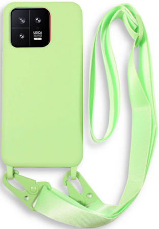 Bodycell Silicone Case with Neck Strap - Xiaomi 13 - Green