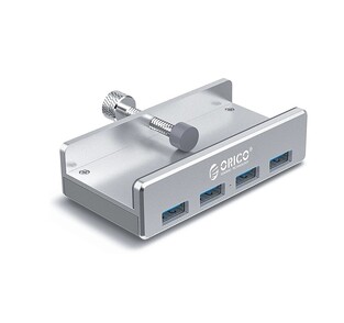 ORICO USB hub με κλιπ MH4PU-SV-BP, 4x USB, ασημί