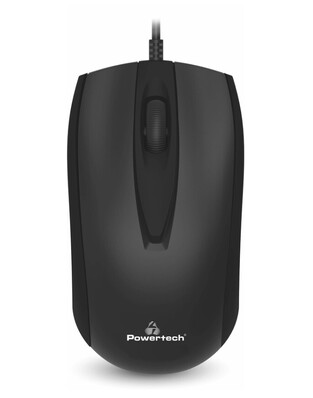 POWERTECH Wired Mouse PT-968, Optical, 1000DPI, Black