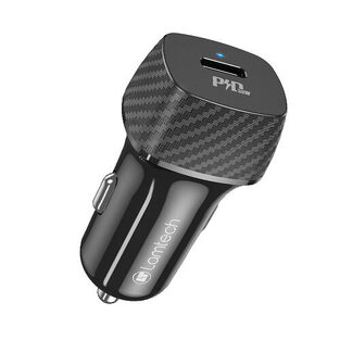 LAMTECH PREMIUM FAST IN-CAR CHARGER TYPE-C PD30W BLACK  LAM112792