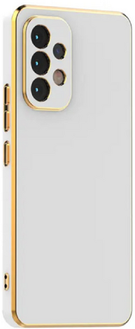 Bodycell Gold Plated - Silicone Case Samsung Galaxy A32 4G - White