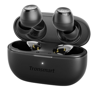 TRONSMART earphones with charging case Onyx Pure, True Wireless, black