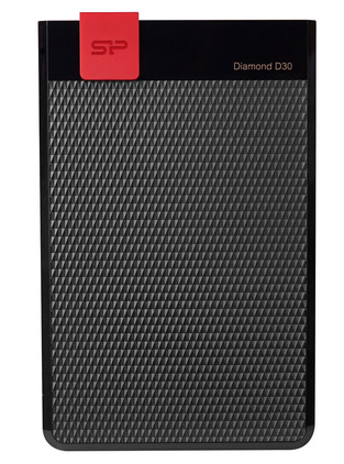 SILICON POWER Εξωτερικός HDD 1TB Diamond D30 D3S, USB 3.1, Black