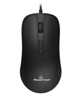 POWERTECH Wired Mouse PT-970, Optical, 1600DPI, Black