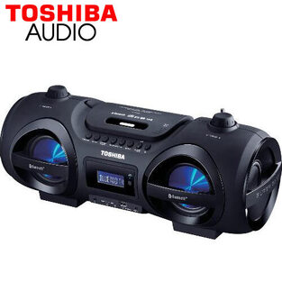 TOSHIBA AUDIO PORTABLE CD/MP3/USB/SD BLUETOOTH BOOMBOX BLACK TY-CWU500