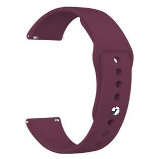 Vivid Universal Watch Strap Silicone 22mm Wine Red