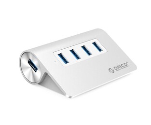 ORICO USB hub M3H4, 4x USB, 5Gbps, ασημί