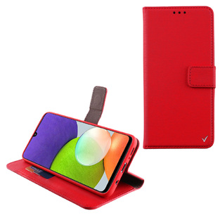 VOLTE-TEL ΘΗΚΗ SAMSUNG A22 5G A226 6.6" ALLURE MAGNET BOOK STAND CLIP RED