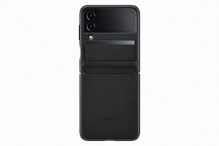 Samsung Leather Flap Cover Galaxy Z Flip4 Black