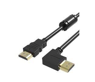 POWERTECH καλώδιο HDMI CAB-H018, γωνιακό, 90° right, 1.5m, μαύρο