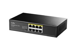 CUDY PoE+ switch GS1008PT, 8-port PoE+, 120W, VLAN, V1.0