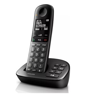 PHILIPS cordless phone XL4951DS/34 Greek menu, answering machine, black