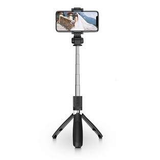 Tech-Protect Wireless Selfie Stick Tripod Black