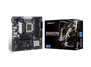 BIOSTAR motherboard B660MX-E PRO, 4x DDR4, s1700, USB 3.2, uATX, GbE, Ver. 6.0