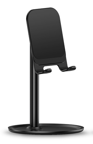 USAMS smartphone stand US-ZJ048, adjustable, metal, black