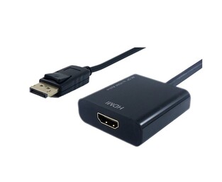 POWERTECH αντάπτορας DisplayPort σε HDMI PTH-033, active, 4K, μαύρο