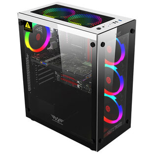 ARMAGGEDDON FULL ATX GAMING CASE NIMITZ TR5000 WHITE