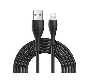 JOYROOM USB to Lightning cable S-1030M8 with LED, 2.4A, 1m, black